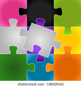 Puzzle - Background, Vector Illustration, Graphic Design Editable For Your Design