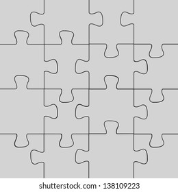 Puzzle - Background, Vector Illustration, Graphic Design Editable For Your Design