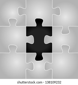 Puzzle - Background, Vector Illustration, Graphic Design Editable For Your Design