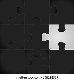 Puzzle - Background, Vector Illustration, Graphic Design Editable For Your Design