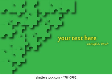 puzzle background/cover/page with space for text