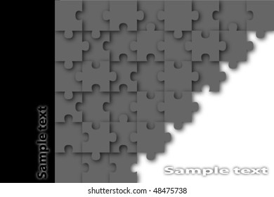 puzzle background/cover/page with space for text