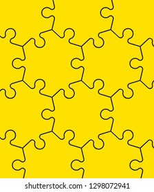 Puzzle banner presentation. Abstract puzzle infographic template with explanatory text field business statistics. Vector pieces puzzles illustration. Section compare service banner background