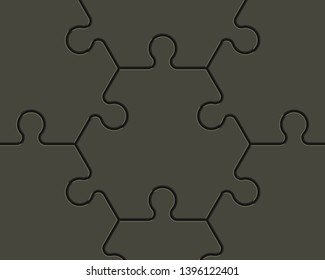 Puzzle banner presentation. Abstract puzzle infographic template with explanatory text field business statistics. Vector pieces puzzles illustration. Section compare service banner background
