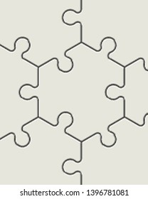 Puzzle banner presentation. Abstract puzzle infographic template with explanatory text field business statistics. Vector pieces puzzles illustration. Section compare service banner background