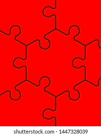 Puzzle banner presentation. Abstract puzzle infographic template with explanatory text field business statistics. Vector pieces puzzles illustration. Section compare service banner background