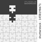 Puzzle banner presentation background. Abstract puzzle infographic template explanatory text field business statistics. Vector pieces puzzles illustration. Section compare service banner background
