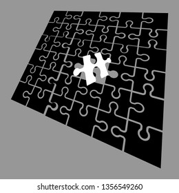 Puzzle banner presentation background. Abstract puzzle, pieces puzzles .Vector 