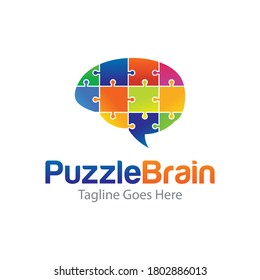 rompecabezas logo idea logo creativo logo vector