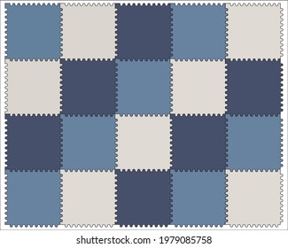 Puzzle carpet for children . Soft foam coating for children's playgrounds. A checkerboard pattern. Illustration vector graphic of puzzle carpet. 