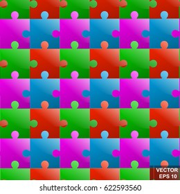 Puzzle. Collect. Logics. Abstract background. For your design.