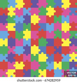 Puzzle. Collect. Logics. Abstract background. For your design.