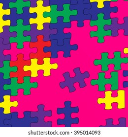 Puzzle color background