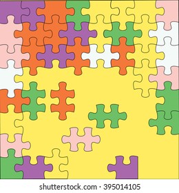 Puzzle color background