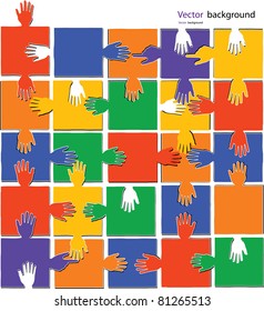 puzzle color vector illustration