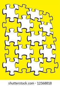 puzzle colored parts backgrounds. vector