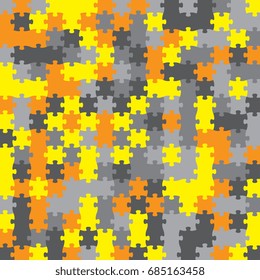Puzzle colorful background. Vector illustration