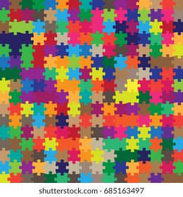 Puzzle colorful background. Vector illustration