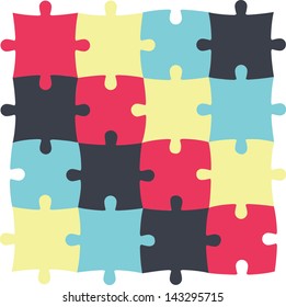 Puzzle colorful  background,vector eps 10.
