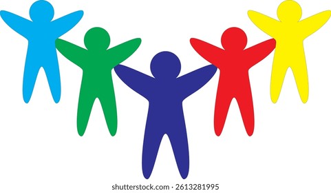 Puzzle Colorful Pieces Autism Symbol Vector Art Symbol