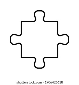 Icono compatible con rompecabezas. Ilustración vectorial del acuerdo Jigsaw sobre fondo aislado blanco. Icono de ilustrador de vectores