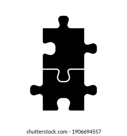 Icono compatible con rompecabezas. Ilustración vectorial del acuerdo Jigsaw sobre fondo aislado blanco. Icono de ilustrador de vectores
