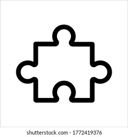 Puzzle compatible icon on white background