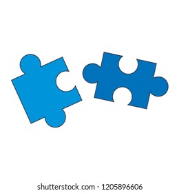 puzzle competencies trendy icon on white background for web graphic