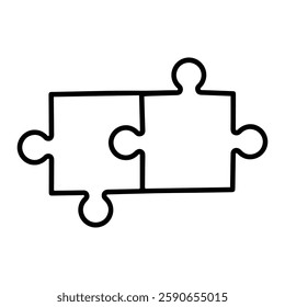 Puzzle Completion Icon, Problem Solving, Business Solution, Final Piece, Success Achievement, Strategic Thinking