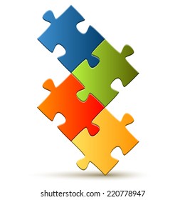 Puzzle - composed four parts