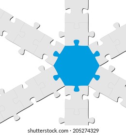 Puzzle Connection / Teamwork symbolism
