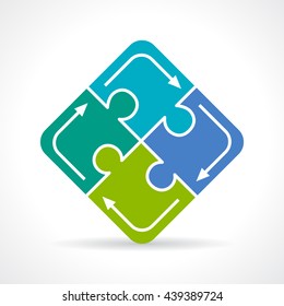 Puzzle conundrum icon vector illustration isolated on white background