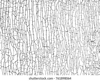 puzzle The cracks texture white and black. Vector background.