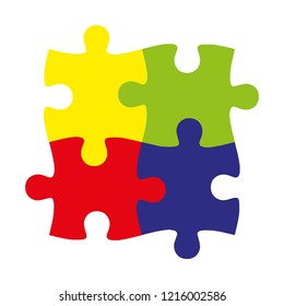puzzle creative symbol. logo of puzzle