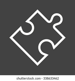 Puzzle, cube, game icon vector image.Can also be used for education and science. Suitable for mobile apps, web apps and print media.