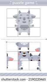 puzzle of cute animal jigsaw game for kids Education Game for Preschool