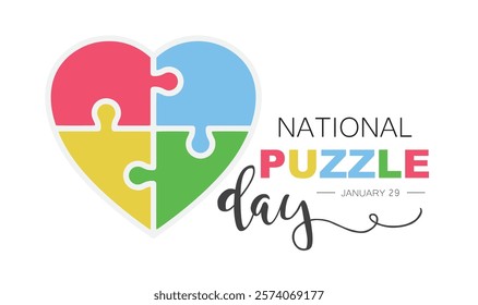 Puzzle day, icon, symbol, illustration.