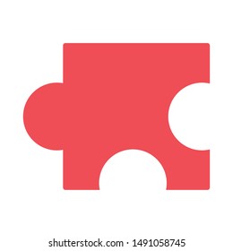 Puzzle design, Jigsaw game teamwork match toy connection and solution theme Vector illustration