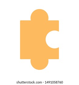 Puzzle design, Jigsaw game teamwork match toy connection and solution theme Vector illustration