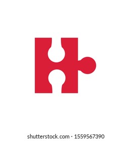 Puzzle design, Jigsaw game teamwork match toy connection and solution theme Vector illustration