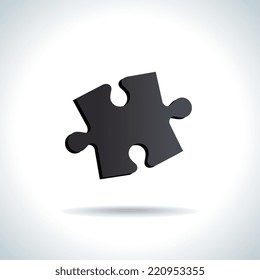 Puzzle design over white background, vector illustration