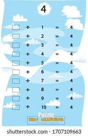 puzzle Division Table Children's mathematical education game,Mathematical table for kids