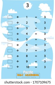 puzzle Division Table Children's mathematical education game,Mathematical table for kids
