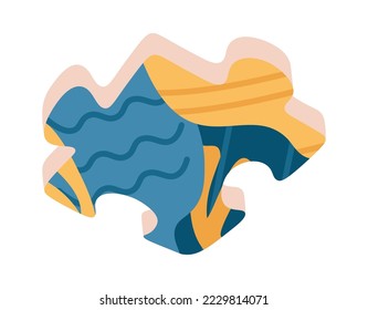 Puzzle-Element-Flachbild-Icon-Brettspiel für Freunde Unterhaltung