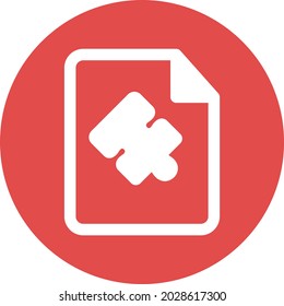 Puzzle File Isolated Vector icon which can easily modify or edit


