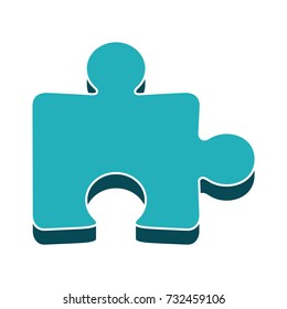puzzle flat icon