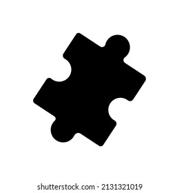 Icono plano de rompecabezas. Señales de línea delgada para el logotipo de diseño, tarjeta de visita, etc. Símbolo de esquema único de alta calidad para diseño web o aplicación móvil. Pictograma del contorno del rompecabezas.