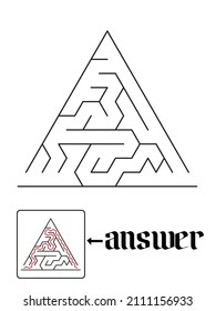 puzzle game with answer design. maze book design with answer
