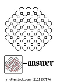puzzle game with answer design. maze book design with answer