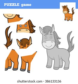 Puzzle Game for children (horse), education game